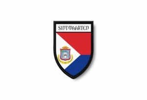 PATCH PATCHES EMBLEM IRON ON GLUE PRINT FLAG saint martin marteen sint - Bild 1 von 1