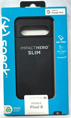 Speck - Funda delgada ImpactHero para Google Pixel 8 - Negra Foto 1 de 4