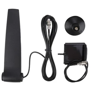 1x Black ABS High Gain Antenna 2.4G Wifi 9DB Omnidirectional Antennas FY - Afbeelding 1 van 8