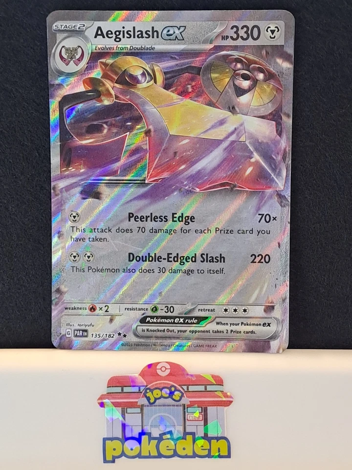 Aegislash ex 135/182 Sv04: Paradox Rift Holo Pokemon Tcg Nm - Image 1 of 1