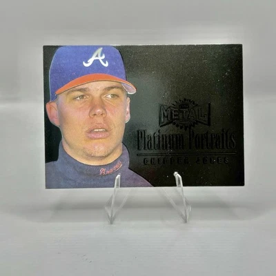 Metal Universe #5 Chipper Jones Platinum Portraits 1996 -D2 Foto 1 de 2
