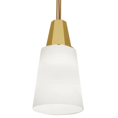 Robert Abbey Wheatley WHT Pendant Wheatley 6"W Mini Pendant - Brass - Image 1 of 4