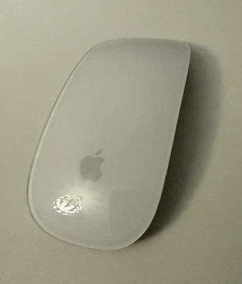Apple Magic Mouse Bluetooth Rechargable A1657 Multi-Touch Surface White Mouse - Image 1 of 3