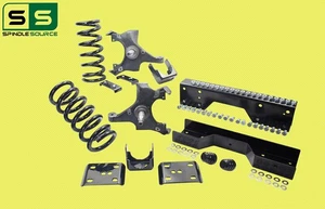 4/6" Drop Kit SPNDL+COILS+FLIP+C-NOTCH FOR 88-91 Chevrolet GMC C1500 STD CAB V6 - Picture 1 of 2