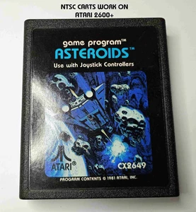 ASTEROIDS ATARI 2600/7800/2600+ CX2649 Cart only / working NTSC #2 - Picture 1 of 9