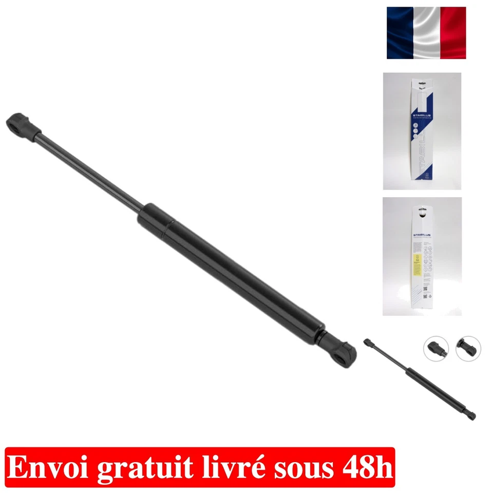 Vérin de Hayon à Pousser 535 N pour RENAULT Laguna 2001-2007 - Sécurité Assurée - Photo 1/4