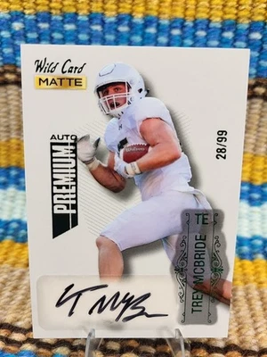 Trey McBride 2022 Wild Card Matte Premium Auto /99 Colorado St Cardinals RC MB-A - Image 1 of 3