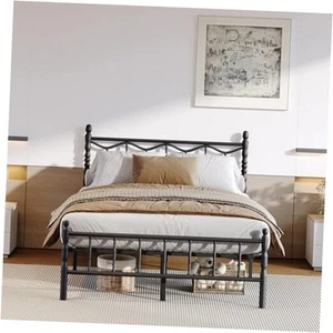 14 Inch Queen Bed Frame with Headboard and Footboard, Heavy Duty Platform Bed - Picture 1 of 8
