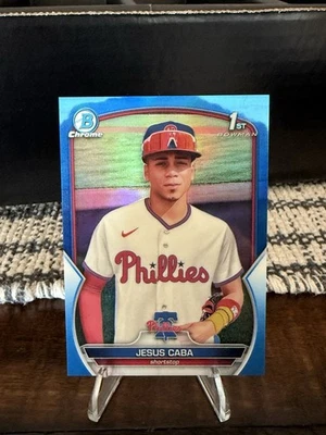 2023 Bowman Chrome - Prospects Starlyn Caba #BCP-164 Blue Refractor /150 (RC) - Image 1 of 2