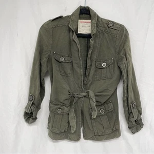 Chaqueta Cartonnier Anthropologie Verde Estilo Utilitario Mujer 4 Otoño Ligera - Imagen 1 de 7