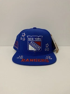 Mitchell & Ness NHL New York Rangers All Out Azul Rojo Blanco SnapBack Sombrero Nuevo Foto 1 de 4