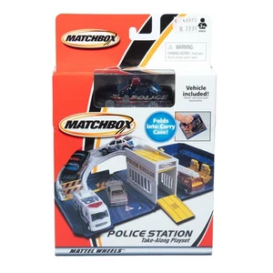 MATCHBOX MATTEL WHEELS 89426 'POLICE GARAGE PLAYSET & CAR'. PERFECT. - Picture 1 of 1