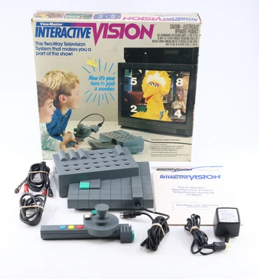 Vintage View-Master Interactive Vision VHS Game System UNTESTED With Box - Image 1 of 4