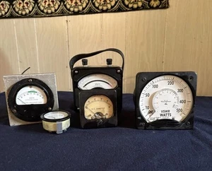 Vintage Gauges Lot Of 5 Steampunk - Picture 1 of 8