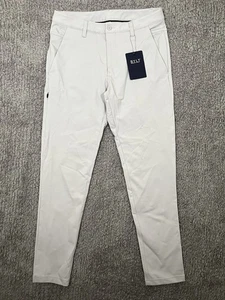 BYLT NWT Everyday Pant 2.0 Mens Size Medium Ivory Gray Slim Fit Pants - Picture 1 of 6