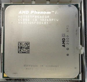 AMD Phenom II X6 1055T HDT55TFBK6DGR 2.8 GHz six core socket AM3 CPU Thuban 125W - Picture 1 of 2