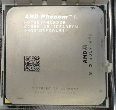 AMD Phenom II X6 1055T HDT55TFBK6DGR 2.8 GHz six core socket AM3 CPU Thuban 125W - Image 1 of 2
