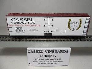 Kit de coche refrigerador lateral de acero de 40' CASSEL VINEYARDS (edición limitada) de K&D Hobby - Imagen 1 de 8