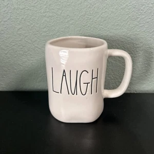 Rae Dunn LAUGH Heißgetränk Becher weiß EUC Artisan Collection - Bild 1 von 7