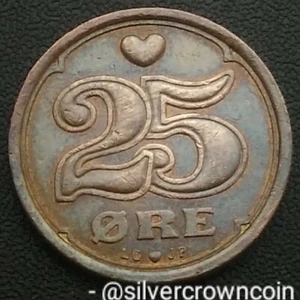 Denmark 25 Ore 1991 LG;JP;A ❤. KM#868.1. Quarter Dollar coin. Margrethe II. 25C. - Picture 1 of 7