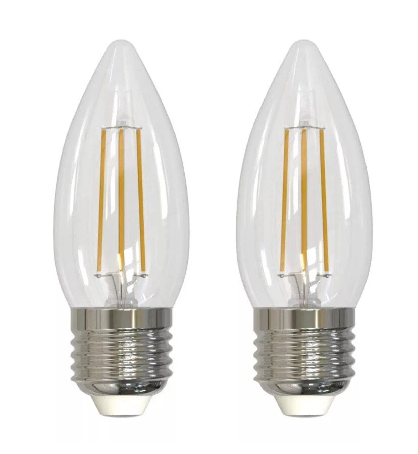 Bulbrite 2 Pack LED Filament Dimmable Light, 776862, 4.5W, 350 Lumens, 120V - Image 1 of 3