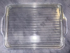 Tapa de plato de refrigerador PYREX de colección 503-C vidrio transparente acanalado repuesto 10x7 - Imagen 1 de 6