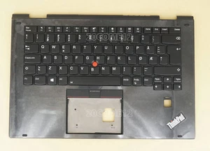for Lenovo Thinkpad X1 yoga 2nd 2017 Keyboard Palmrest backlit Norwegian Norsk - Picture 1 of 3