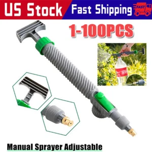 Adjustable High Pressure Manual Sprayer Drink Bottle Spray Air Pump Head Nozzle - Picture 1 of 16