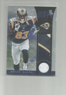 2012 Totally Certified Down and Dirty Materials Prime #7 Brian Quick  28/49 - Image 1 of 2