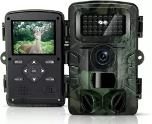 FOTOCAMERA CACCIA 12MP 1080P HD LCD 2.4" IMPERMEABILE FOTOTRAPPOLA INFRAROSSI - Foto 1 di 5