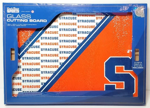 Duck House Sports Syracuse Glass Cutting Board 14 In X 10 In New / Box Cover