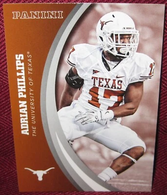 2015 PANINI TEXAS LONGHORNS #50 ADRIAN PHILLIPS NM - Image 1 of 2