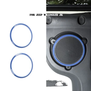 Inner Roof Speaker Cover Trim Ring for Jeep Wrangler JK 2007-14 Blue Accessories - Bild 1 von 9