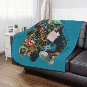 Stevie Nicks Blanket Back To The Gypsy Floral Christmas Gift Blanket Vintage - Picture 1 of 11