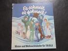 Es schneit,es schneit ! Winter und Weihnachtslieder für Triola,DDR Kinderbuch.