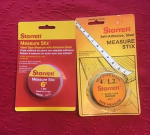 Starrett Tape Measure Stix with Adhesive Backing - 4 and 12 Foot - Picture 1 of 3