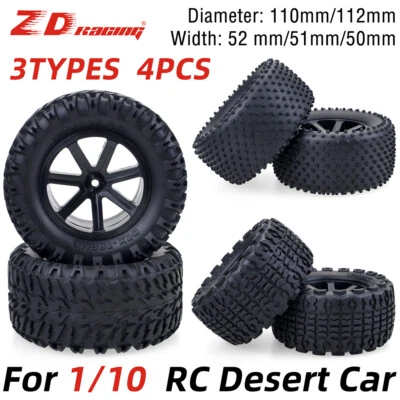 ZD Racing 1/10 RC Gummi Komplett Räder Reifen 12mm Sechskant für ABSIMA HPI - Bild 1 von 4