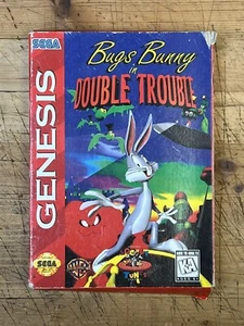 SEGA GENESIS Bugs Bunny in Double Trouble Complete CIB AUTHENTIC - Picture 1 of 12