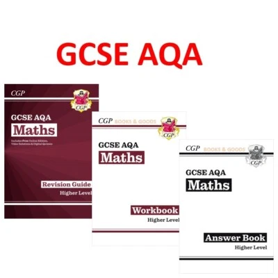 GCSE AQA Maths Revision Guide & Workbook Higher with Answer Years 10-11 KS4 CGP - Image 1 of 4