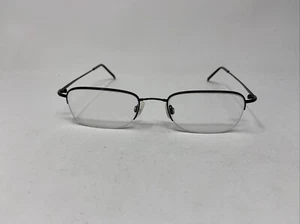 FLEXON EYEWEAR 607 51-20-145 BLACK CHROME HALF RIMLESS EYEGLASSES F730 - Picture 1 of 7
