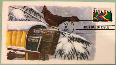 Bevil Kwanzaa 2004 FDOI Winter Scene AFDCS Court Of Honor No. 24 Sc 3881 - Image 1 of 4