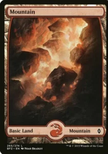 Mountain 265 FULL ART Battle for Zendikar -NM- MTG Magic the Gathering - Picture 1 of 1