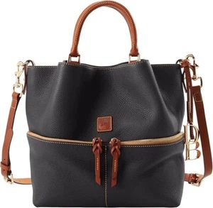 Dooney & Bourke Dawson Handbag, Pebble Grain Satchel New - Picture 1 of 10
