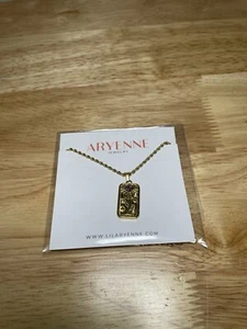 Collar Aryenne Joyería Tarot Tarjeta Amantes Chapado en Oro 18K Colgante Joyería Regalos - Imagen 1 de 5