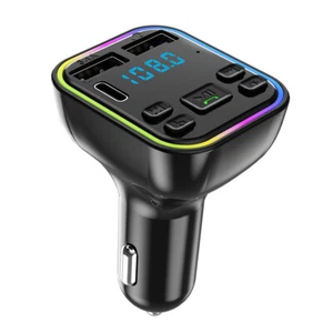 In Car Bluetooth FM Transmitter Radio MP3 Wireless Adapter 2 USB Charger Car Kit - Picture 1 of 12