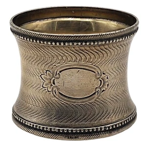ANTIKER Serviettenring Sterlingsilber OHNE MONOGRAMM - Bild 1 von 3