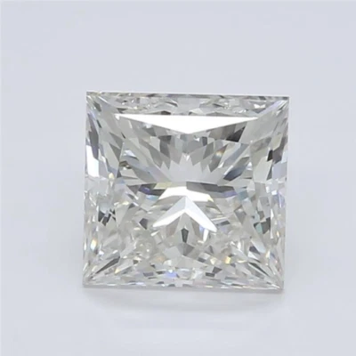 CVD 1.50 Ct IGI Certified Princess Cut Loose HPHT Lab Grown Diamond VS2 G Color - Image 1 of 4