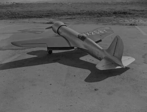 Vintage Negative Photo Airplane Hughes Racer Travel Transportation Aircraft - Picture 1 of 1