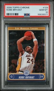 Kobe Bryant 2006 Topps Chrome Basketball Card #129 Graded PSA 10 - Bild 1 von 2
