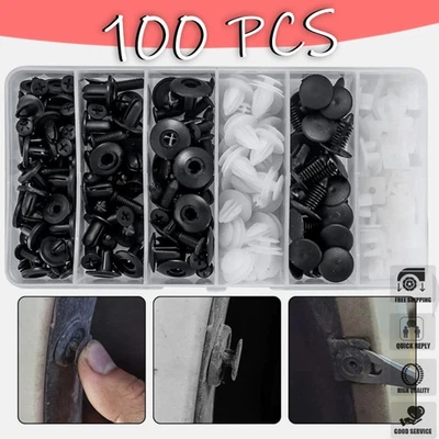 Kit de sujetador de fijación 100x para Toyota parachoques guardabarros forro tipo empuje clips de retención Foto 1 de 4